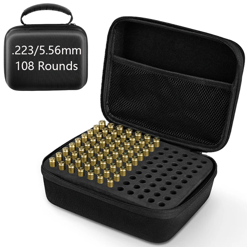 AIRSSON Ammo Pouch – 108/216/468 Round Storage Case for .223, 9mm, .22LR Ammunition