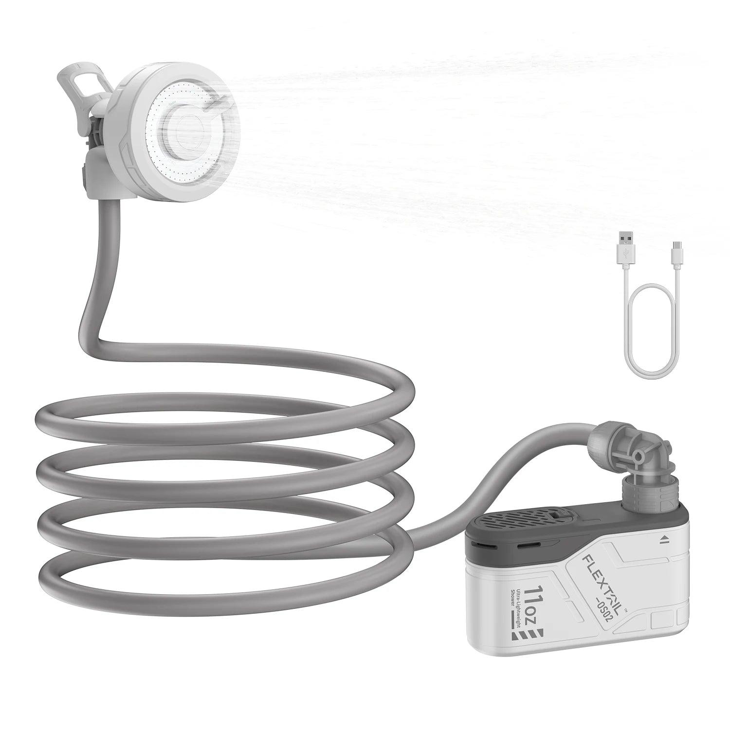 FLEXTAILGEAR MAX SHOWER Portable Electric Camping Shower Pump