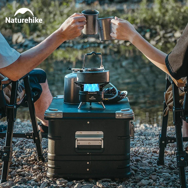 NATUREHIKE IGT Burner – Portable Three-Head Gas Stove for Camping & Outdoor Cooking
