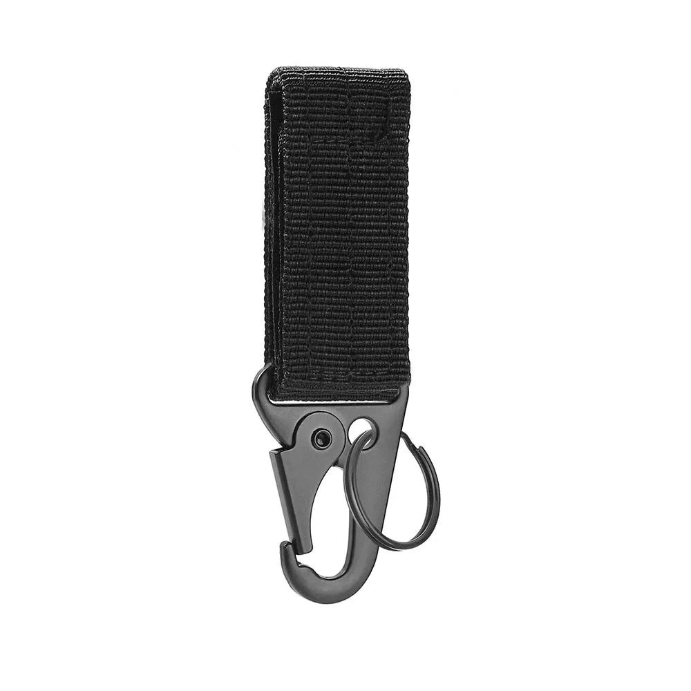LISM Tactical MOLLE Clip Buckle – Nylon Belt Keychain Holder for Outdoor & Camping