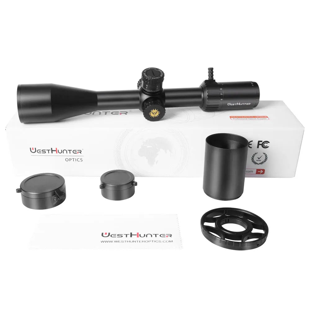 WESTHUNTER HD Gen2 6-24x50 FFP Riflescope – Long Range Scope with Zero Reset/Stop