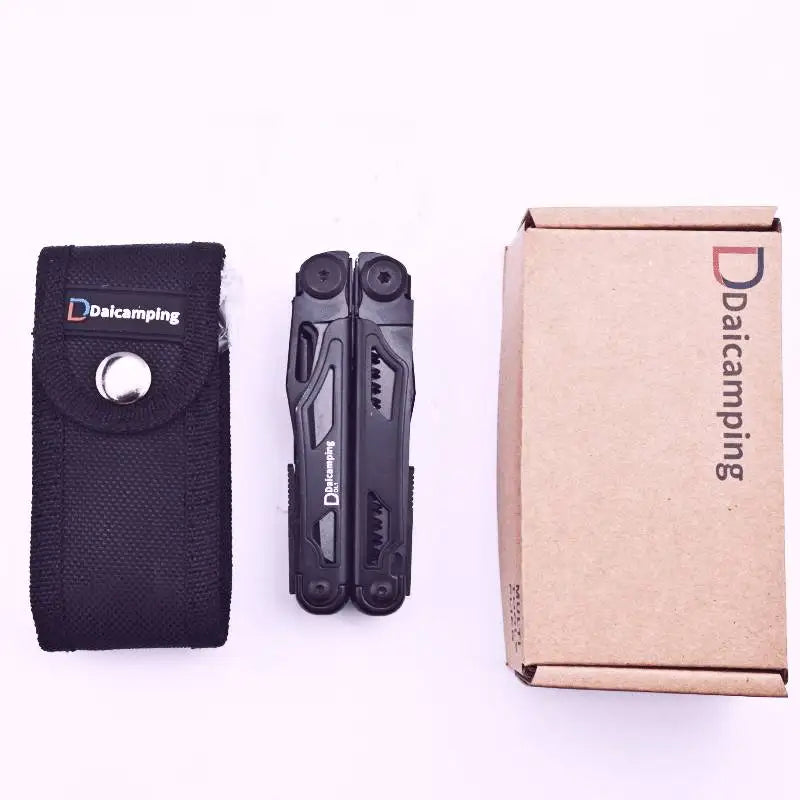 DAICAMPING DL1 Multifunctional Folding Knife and Pliers with Extra Cutter and Screwdriver Set