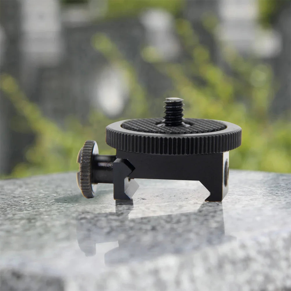 Picatinny Rail Tripod Mount – 20–25mm Adapter for Smartphone, Camera or Hunting Accessories