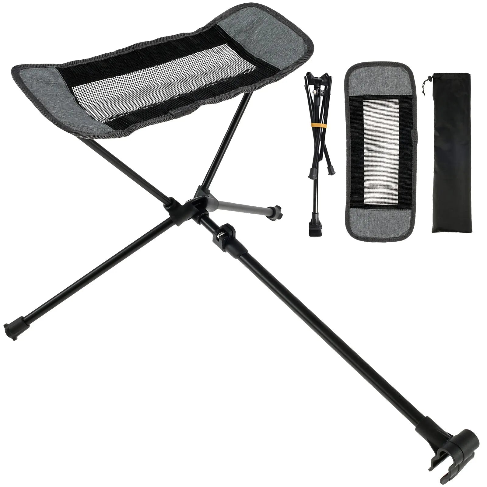 WEST TUNE Universal Camping Chair Foot Rest Folding Attachable Footstool for Outdoor Use