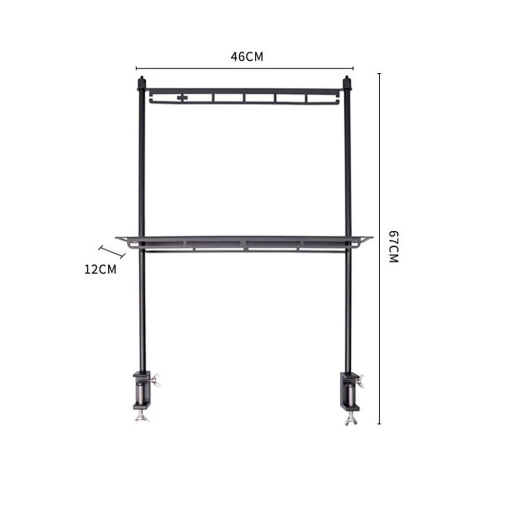 TARKA Lightweight Camping Storage Shelf – Detachable Aluminium Alloy Organizer Rack