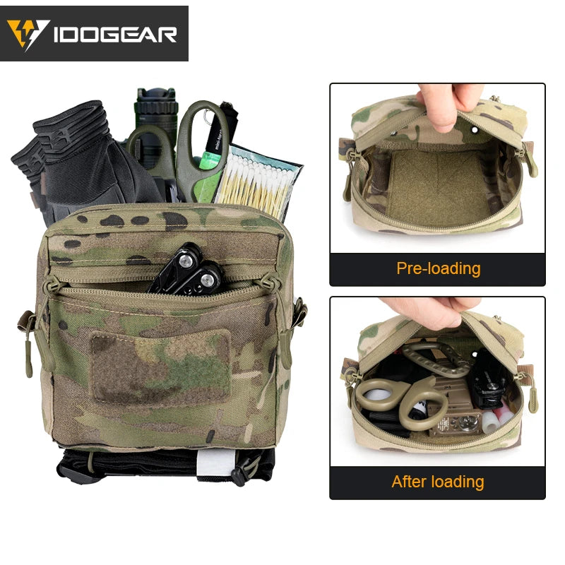IDOGEAR Tactical MOLLE GP Pouch – Multi-Function Tool & Vest Side Pouch
