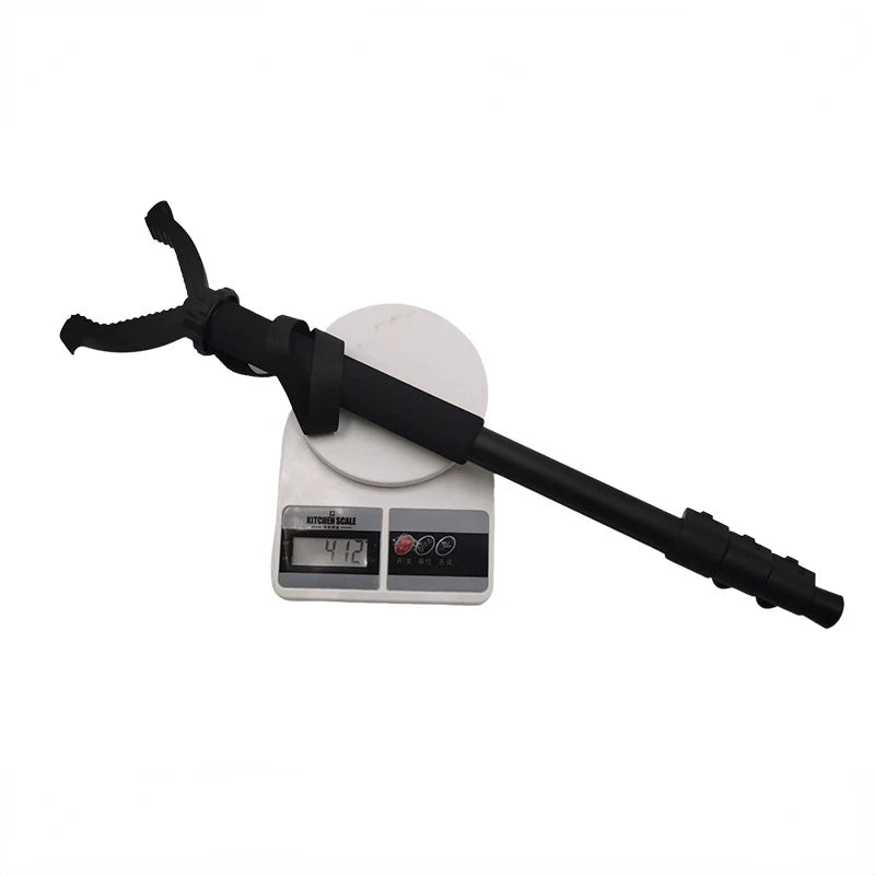 Aluminium Telescopic Hunting Stick – V Yoke Rotating Shooting Monopod with Shoulder Strap