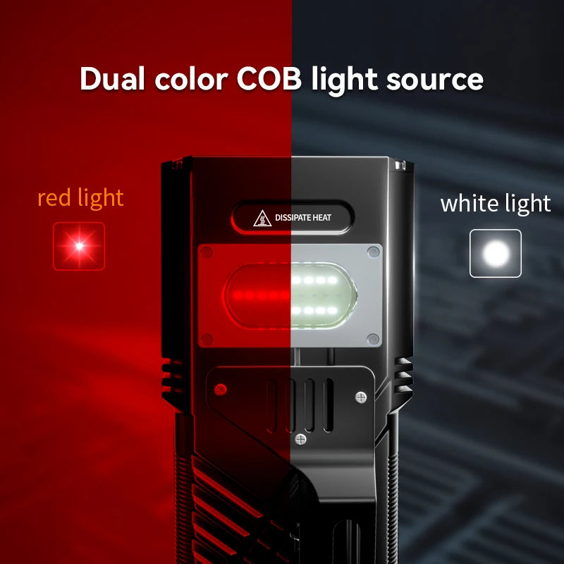 WARSUN X609 3000 Lumen Rechargeable Tactical Flashlight with Long-Range Beam