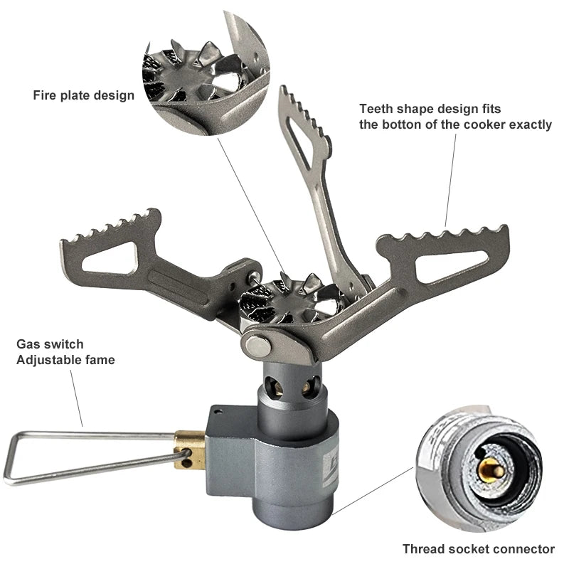 BRS Outdoor Gas Stove BRS-3000T – Ultralight Titanium Camping Burner