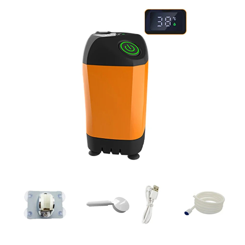Outdoor Camping Shower IPX7 Waterproof Portable Electric Shower Pump for Hiking, Travel, Beach, Pets