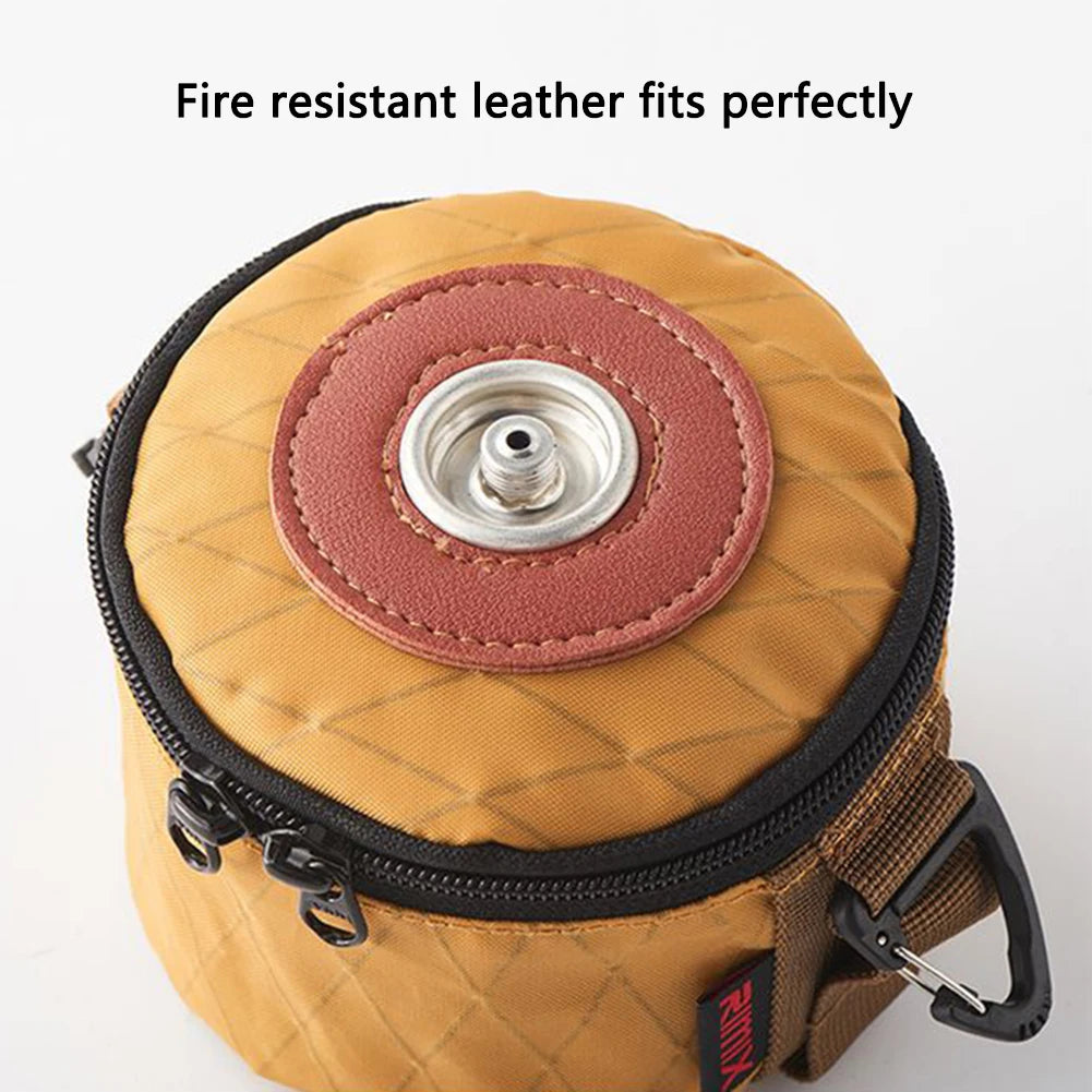 SHUNMAII Camping Gas Can Protective Cover – Cotton Linen Fuel Cylinder Storage Sleeve