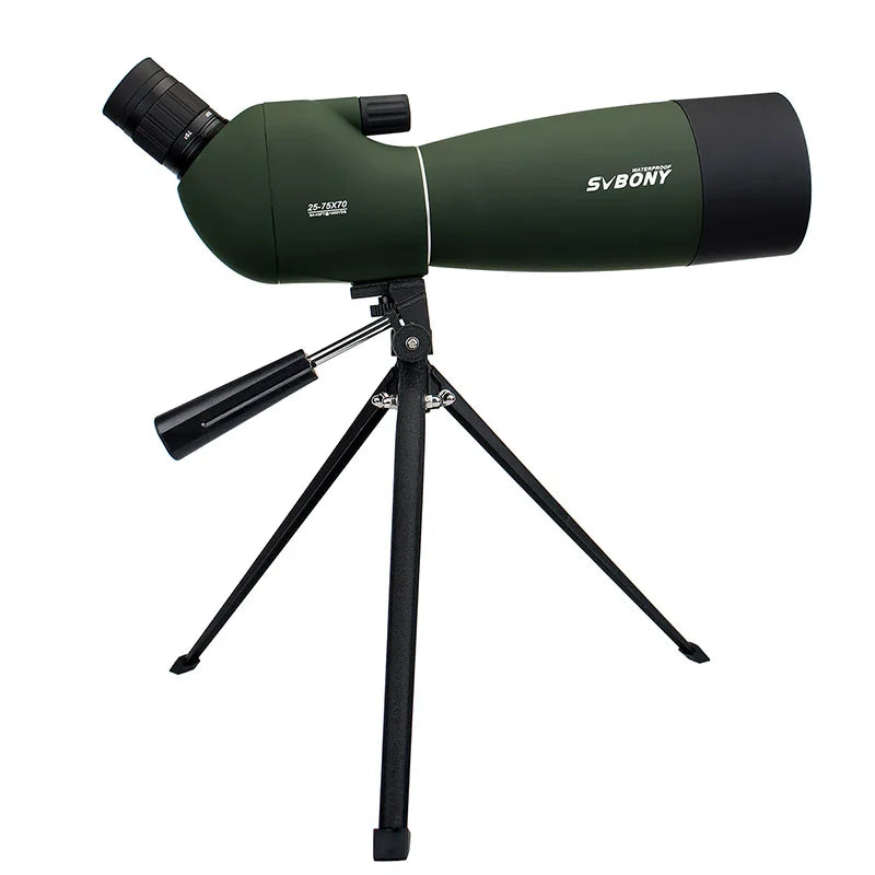 SVBONY SV28 Spotting Scope – 25-75x Zoom, Waterproof Long Range Telescope