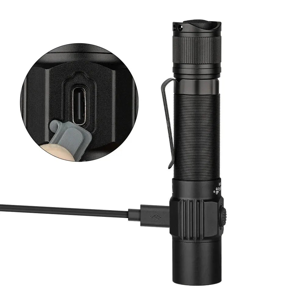 TRUSTFIRE T10R 1800 Lumen USB-C Rechargeable Tactical Flashlight